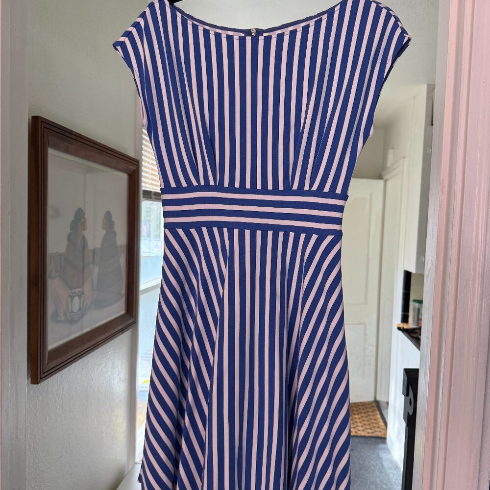 Kate Spade stretch fit and flare dress with pockets